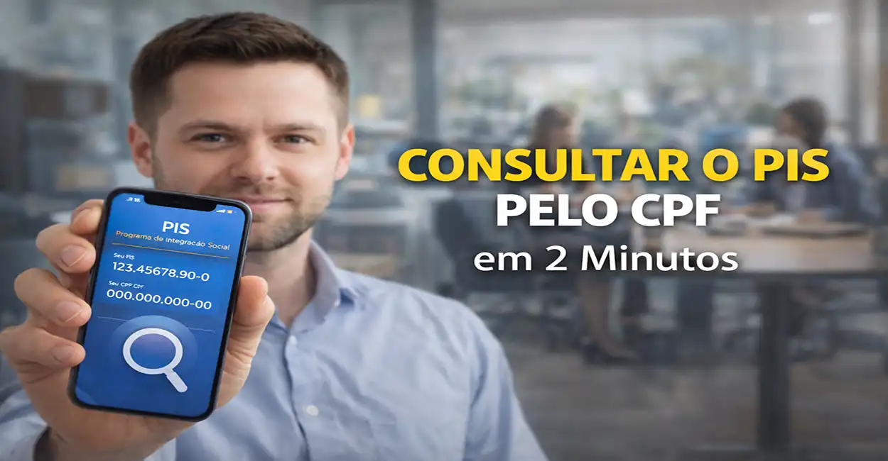 Mulher consultando PIS pelo celular usando CPF - consulta rápida em 2 minutos