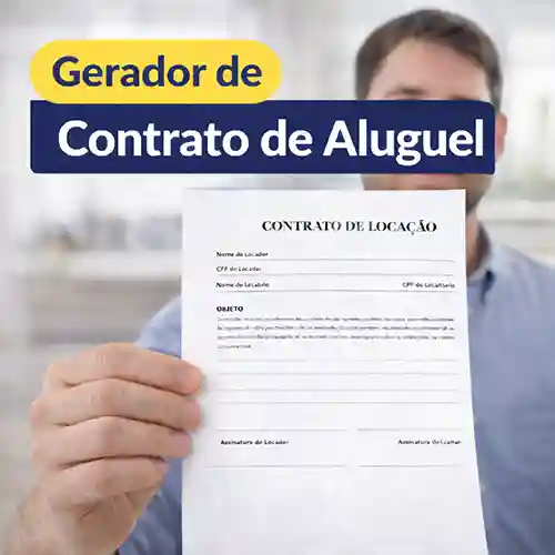 Contrato de aluguel sendo gerado no computador