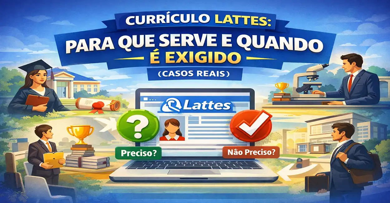 Currículo Lattes para que serve e quando é exigido - casos reais e quem realmente precisa