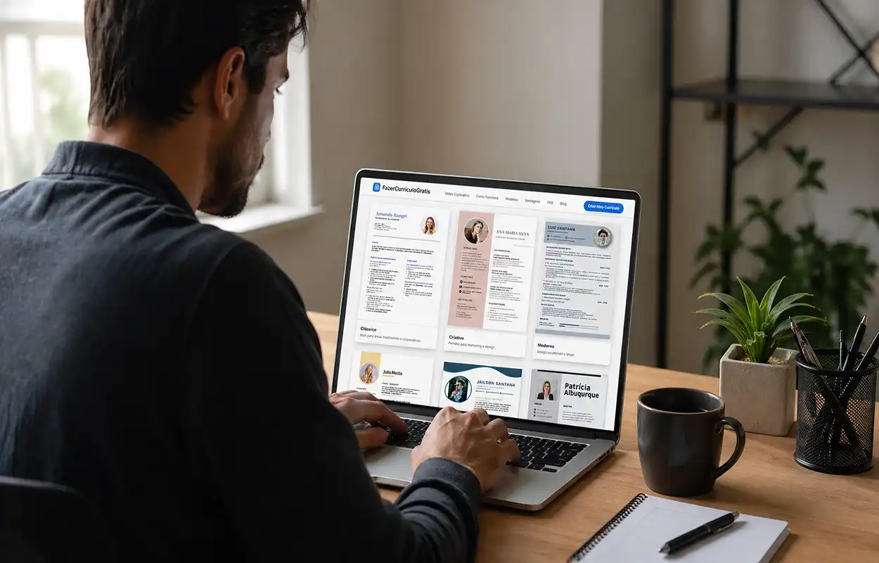 Currículo otimizado para sistema ATS sendo analisado por software de recrutamento