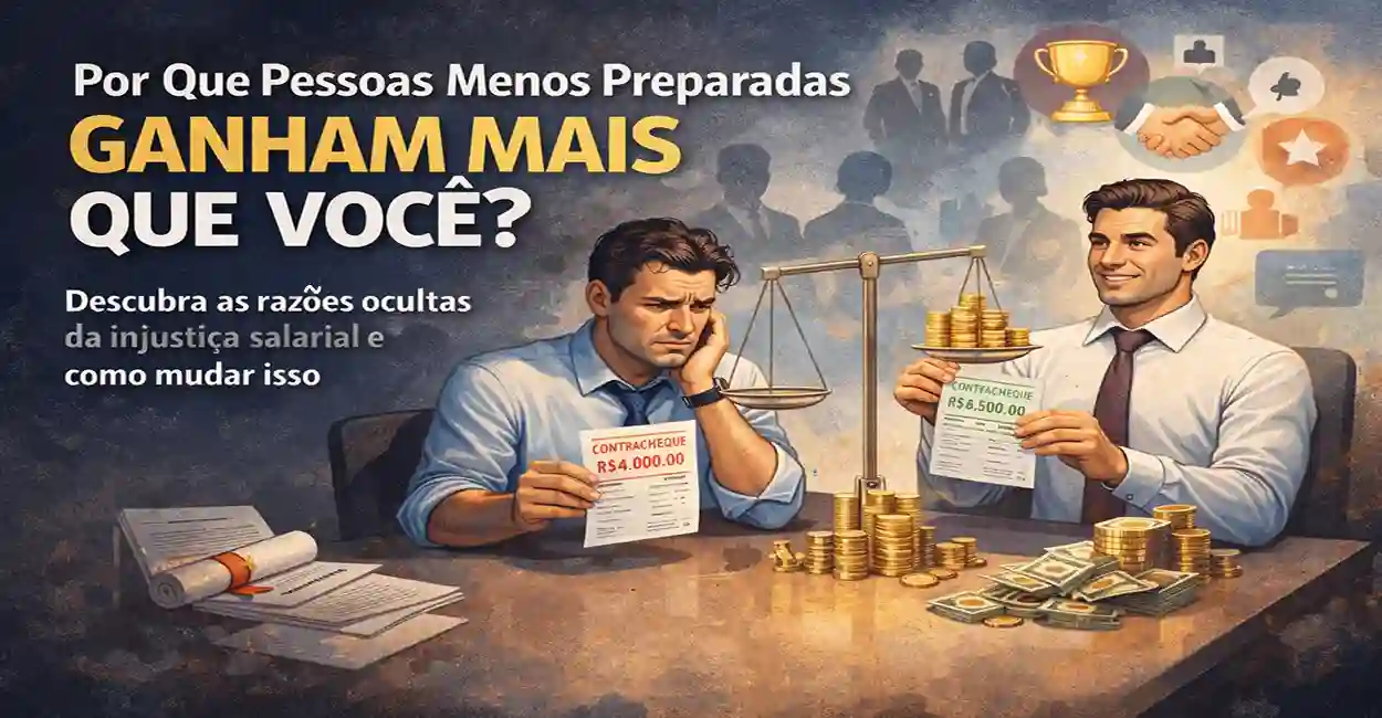 Dois profissionais comparando salários - representando injustiça salarial no ambiente de trabalho