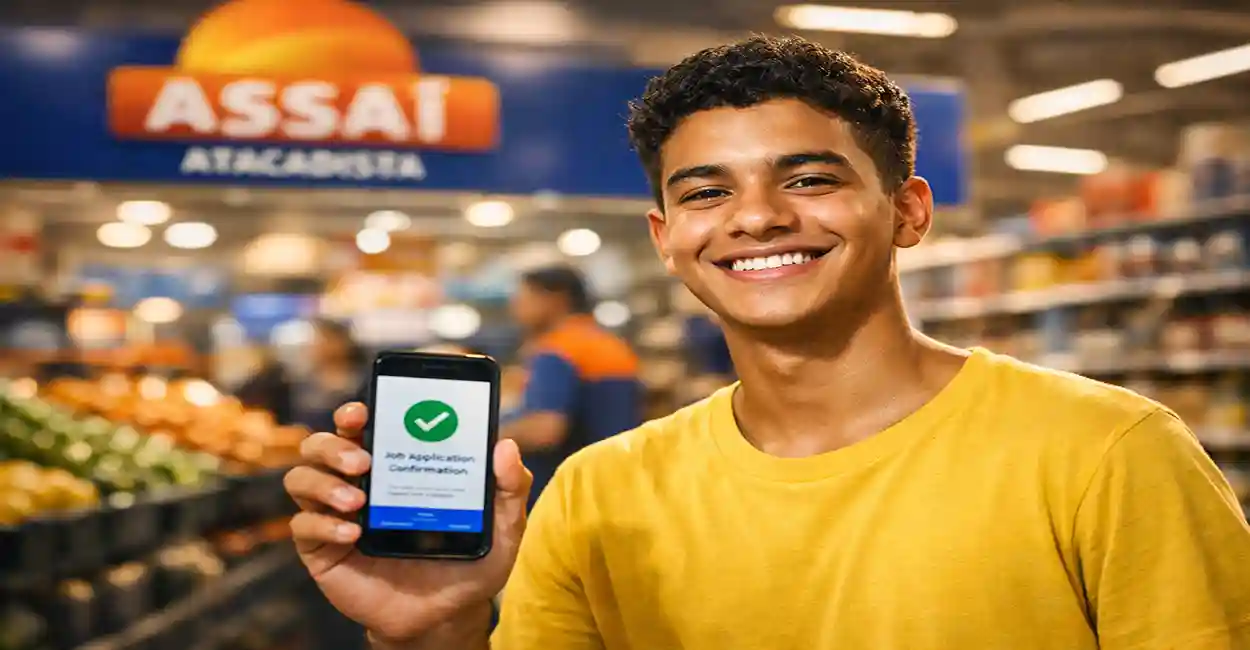 Jovem aprendiz no Assaí Atacadista