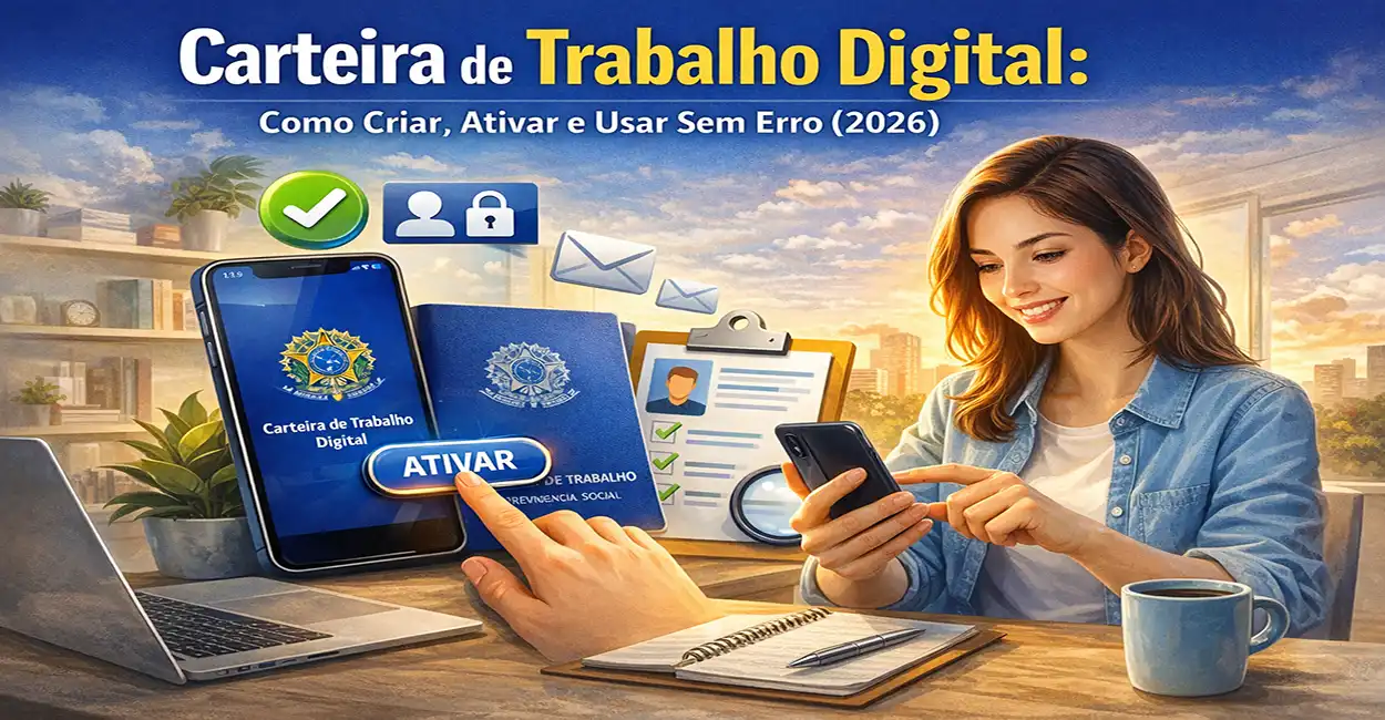 Carteira de Trabalho Digital no smartphone - guia completo 2026