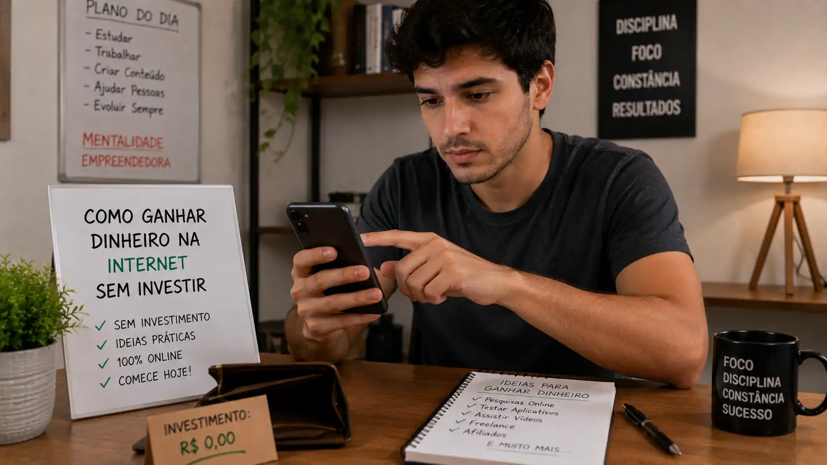 Como Ganhar Dinheiro na Internet Sem Investir Nada em 2026