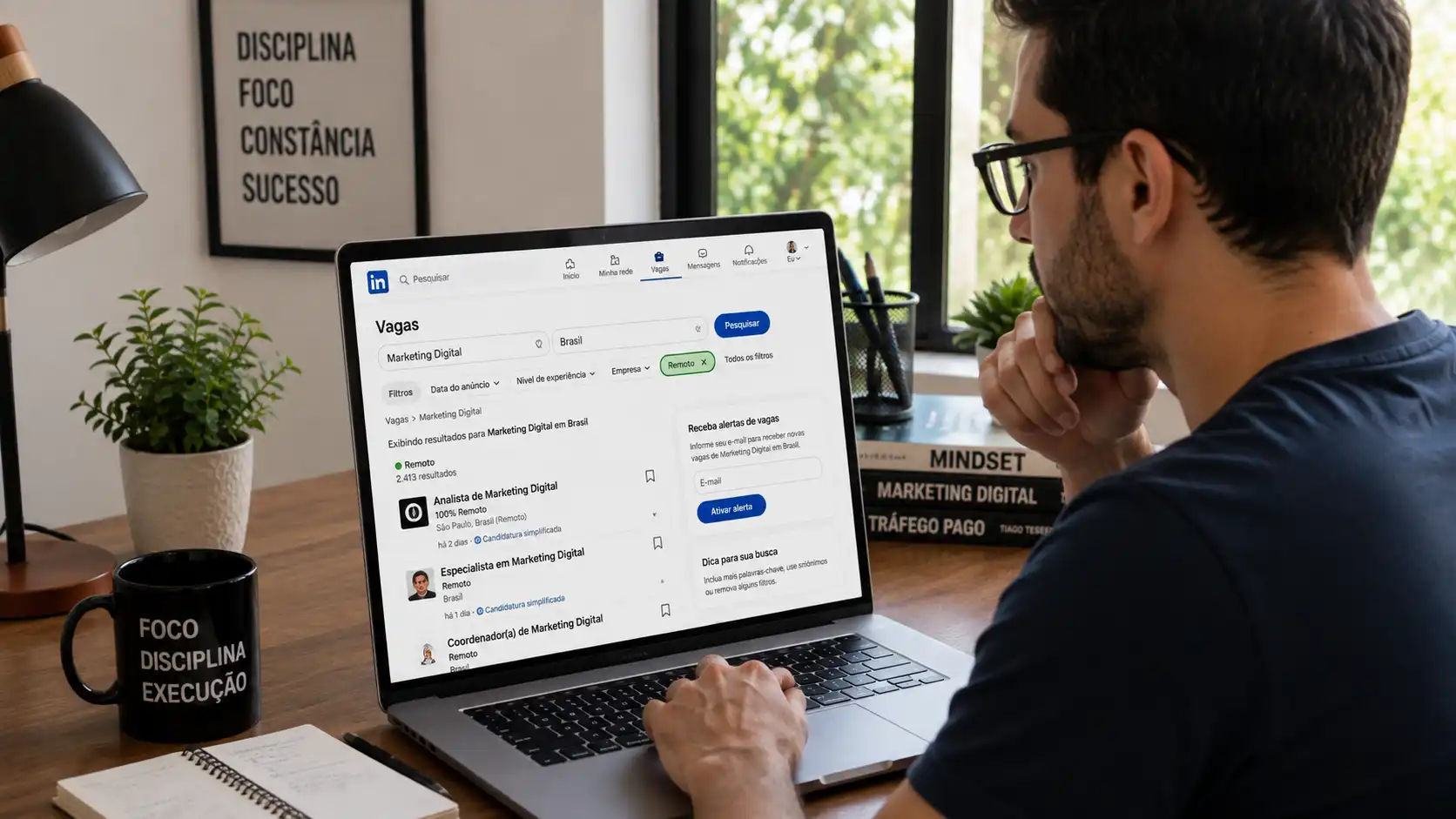 Como Usar o LinkedIn para Encontrar Vagas Home Office