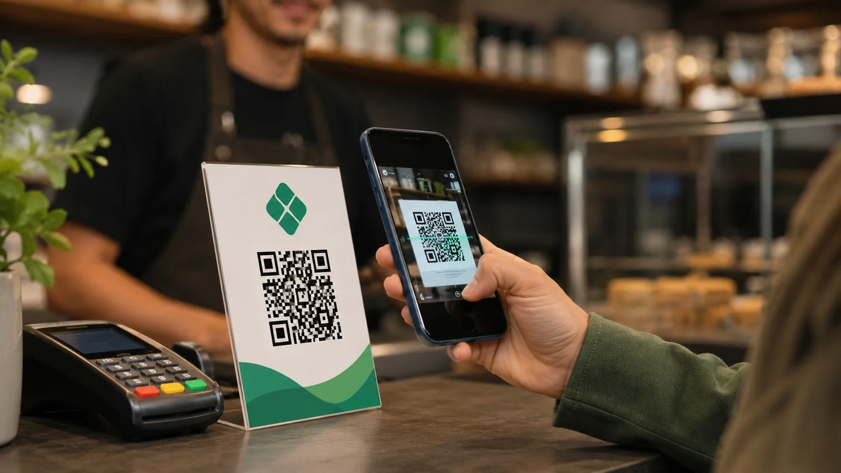 QR Code PIX grátis — plaquinha pronta para receber pagamentos no balcão