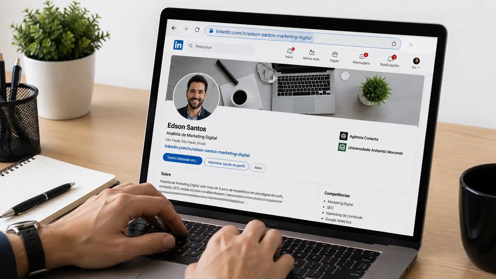 Como Personalizar a URL do LinkedIn em 2 Minutos